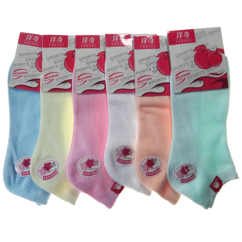 The S37 color cotton factory direct soft cotton Ms. boat socks multicolor Free shipping