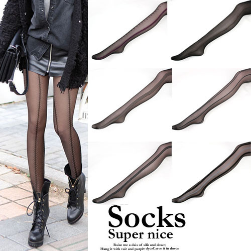 The sales explosion leisurely latest spring and summer variety striped pantyhose bottoming stockings wholesale