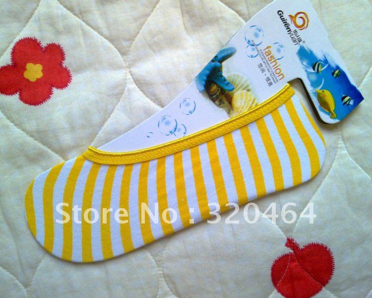 The seven colors of the lovely stripes invisible socks boat socks