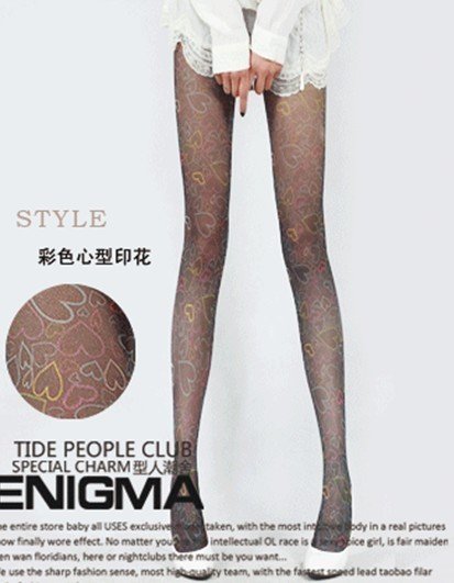 The silver color of love shining pantyhose leggings the new packaging stockings