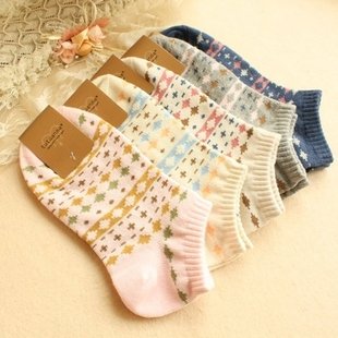The sox cotton decorative pattern restoring ancient ways female sox brief paragraph socks lady socks, single sock