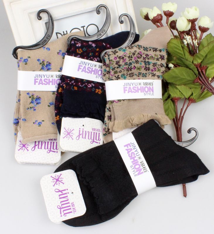 The special Ladies of the outlet end of a single anti package the retro floral Nvwa socks yarn relent socks lace socks
