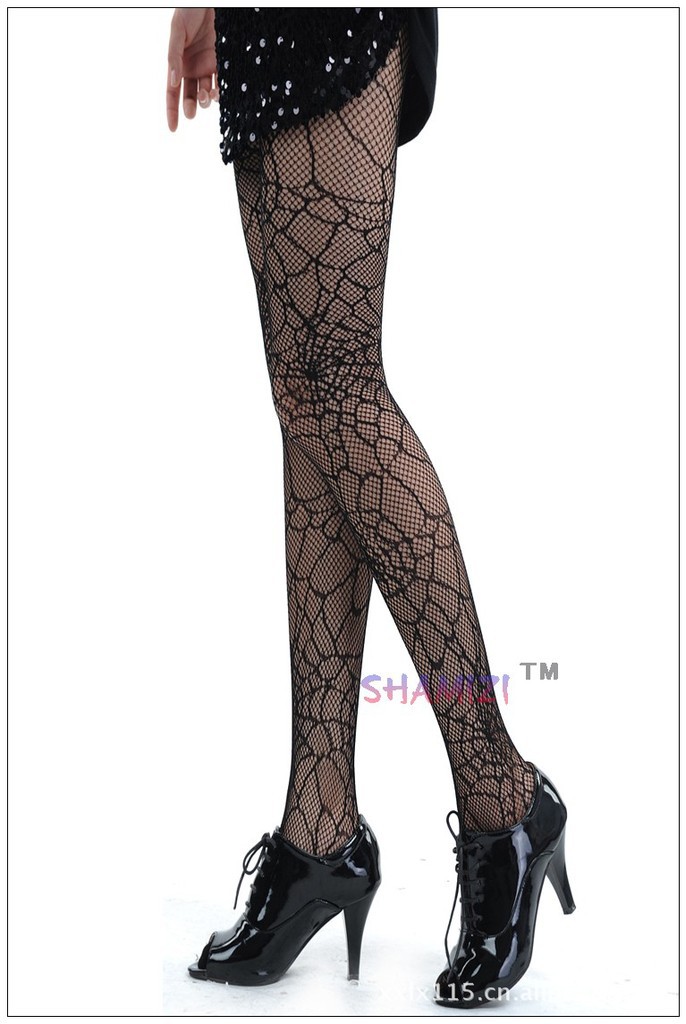 The spiderweb patterns 2013 hollow fishnet stockings retro socks
