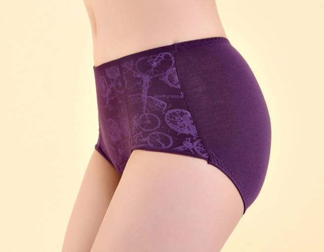 The superfine fiber female Printing underwear