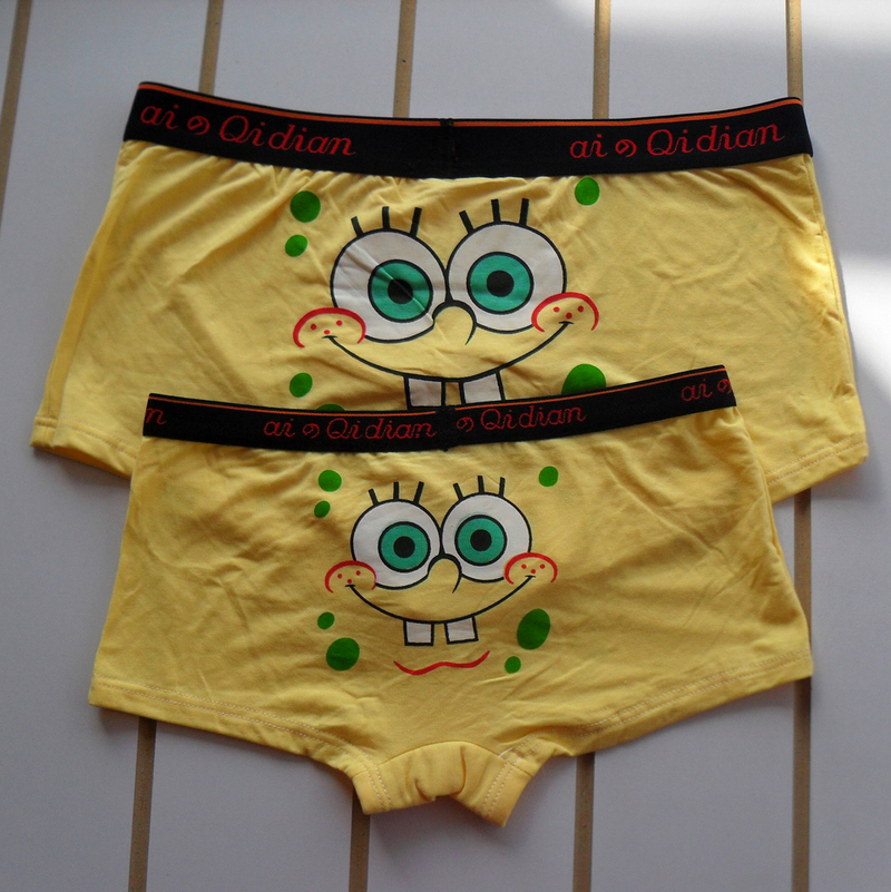 The Wishing Tree ultra-soft modal cartoon couple underwear a comfortable boxer underwear suit SpongeBob teeth