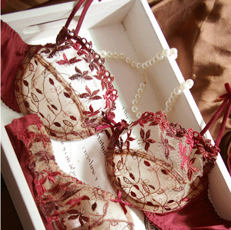 The women's sexy transparent lace bra, brassiere, set of underwear, free shipping, W144