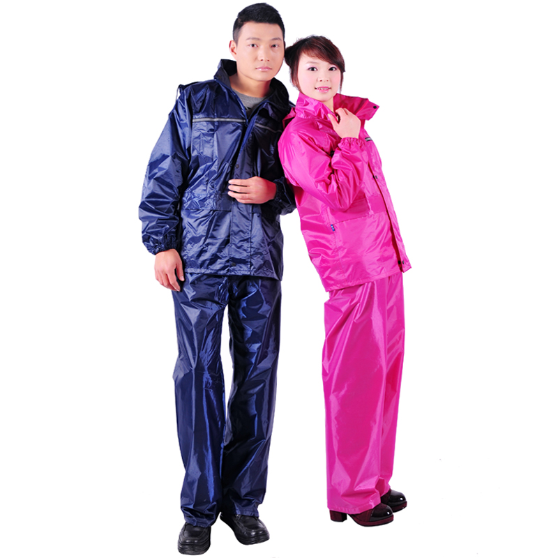 Thereafter split motorcycle electric bicycle raincoat rain pants suits set reflective of