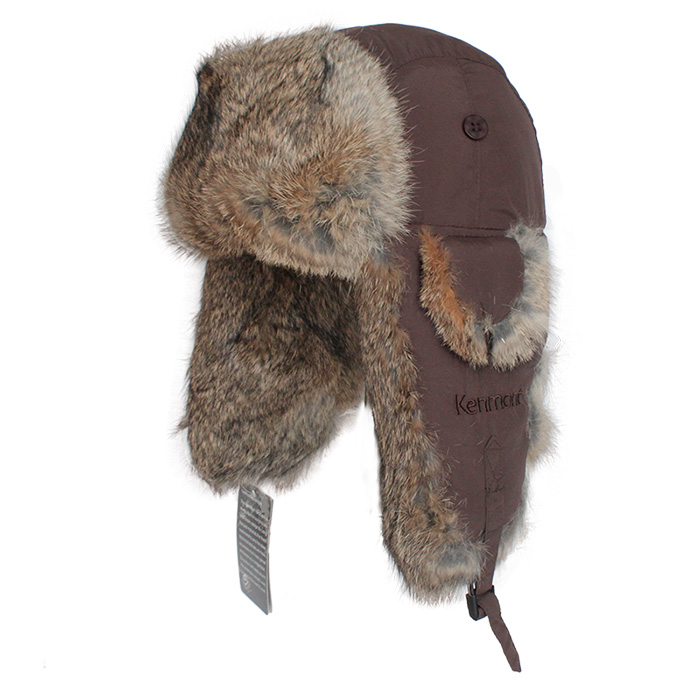 Thermal rabbit fur hat lei feng kenmont plus size winter male hat big coffee 2169