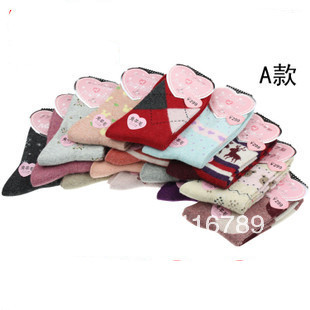 Thermal Rabbit Wool Autumn and Winter Women's Thickening Cotton Socks 10pcs/lot Free Shipping