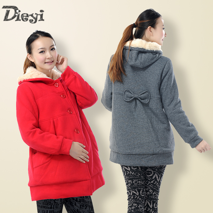 Thermal sheep wool maternity wadded jacket cotton-padded jacket outerwear maternity clothing overcoat 10141 autumn and winter