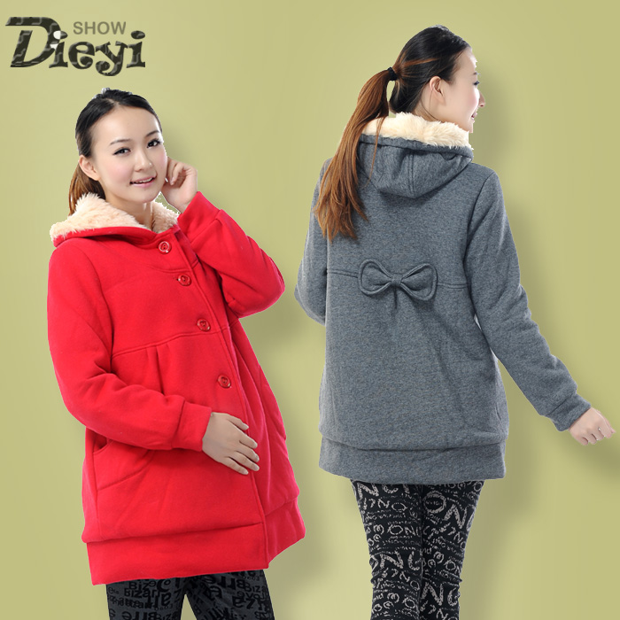 Thermal sheep wool maternity wadded jacket cotton-padded jacket outerwear maternity clothing overcoat 10141 autumn and winter