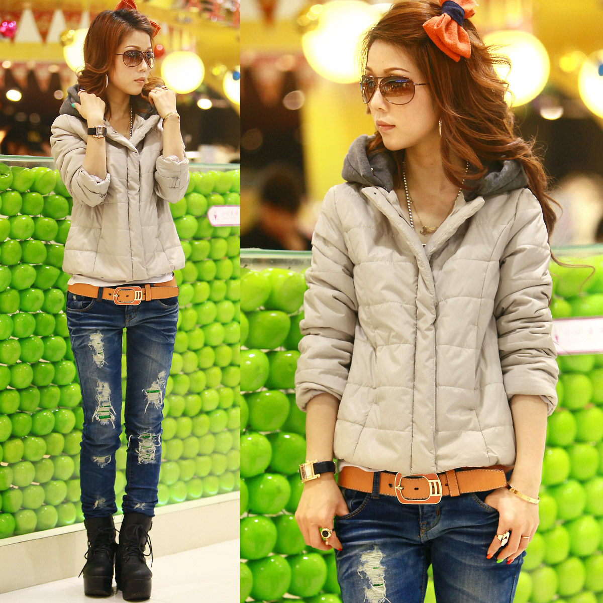 Thermal thick wadded jacket 2013 cotton-padded jacket female short design women's outerwear bread,free shipping