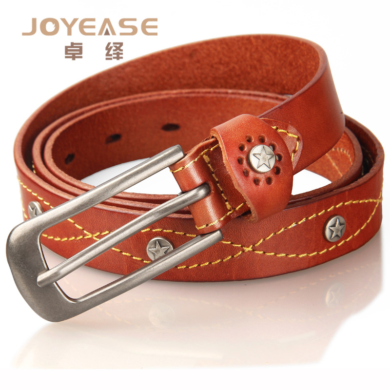 Thick all-match decoration first layer of cowhide women's belt casual jeans strap decoration genuine leather