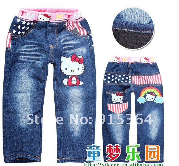 thick Boypants of the foreign trade children's clothing jeans cartoon children jeans