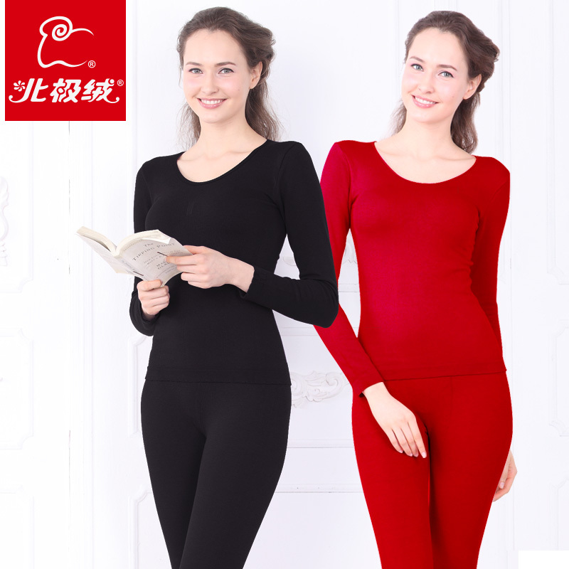 Thick velvet skin beauty care thermal underwear abdomen drawing butt-lifting basic body shaping underwear set
