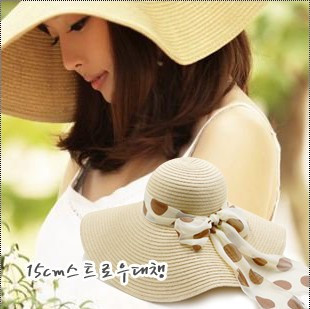 Thickening ! big along the cap princess hat women's hat summer sunscreen sunbonnet big strawhat beach cap