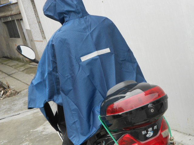 Thickening cloth electric bicycle poncho raincoat high quality poncho encryption suspenders reflective