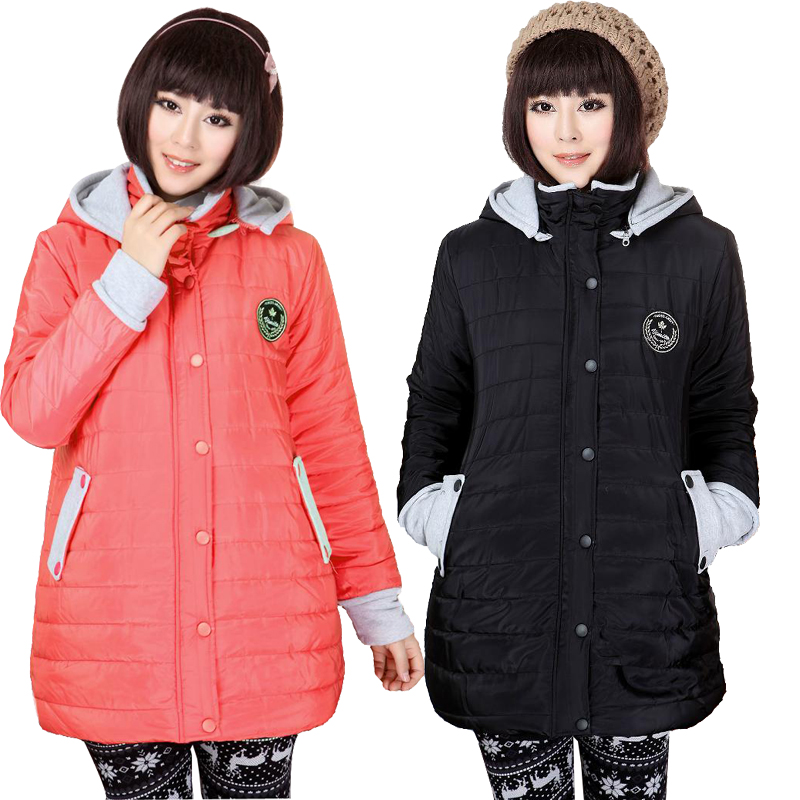 Thickening maternity wadded jacket fashion maternity clothing winter top plus size maternity cotton-padded jacket outerwear