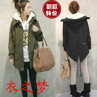 Thickening maternity wadded jacket outerwear autumn and winter cotton-padded jacket berber fleece maternity cotton-padded jacket