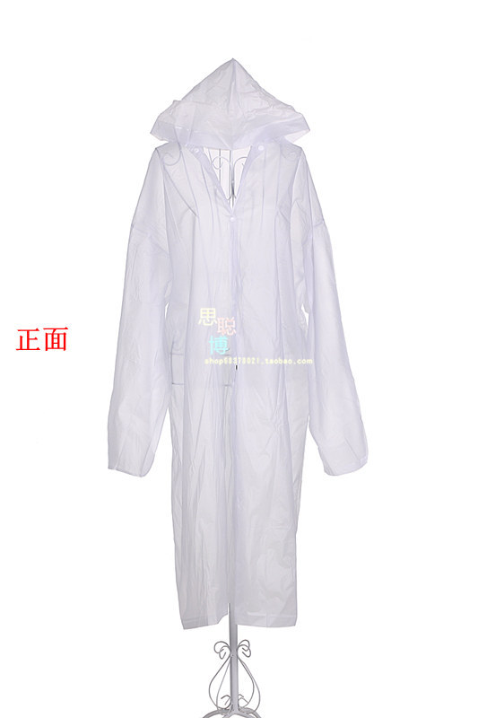 Thickening transparent sand raincoat eva material translucent adult raincoat