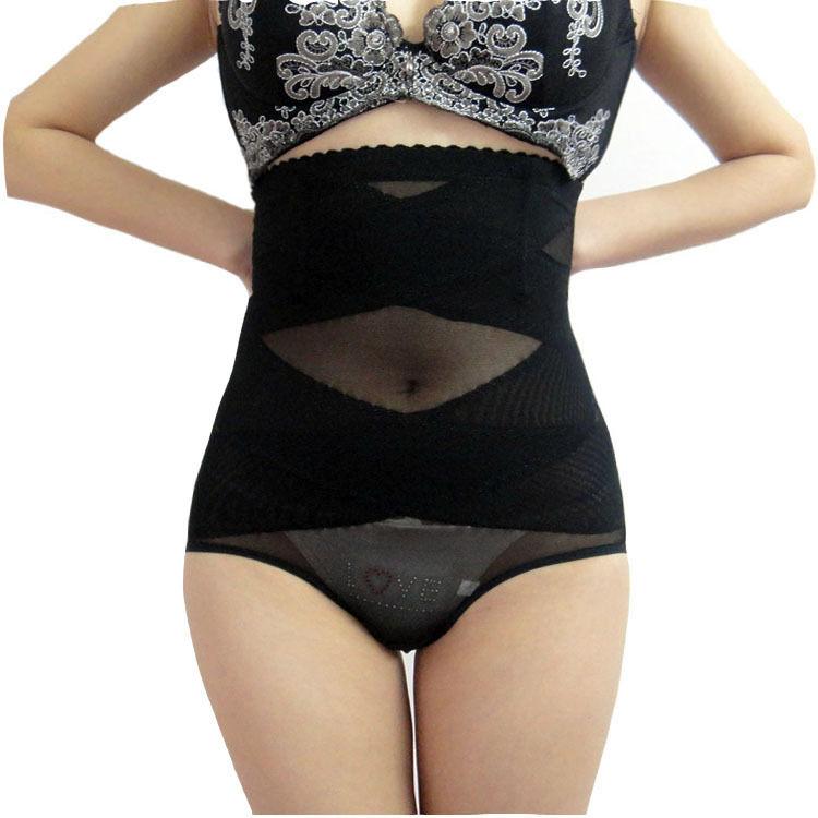 Thin abdomen drawing pants high waist body shaping pants ultra-thin seamless abdomen drawing butt-lifting corset panties roll-up