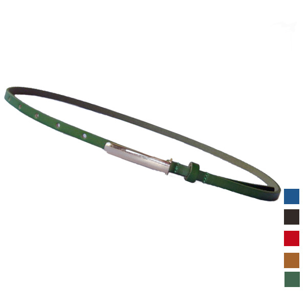 Thin belt female genuine leather candy color fashion all-match sweet 2012 tieclasps female belt 1268
