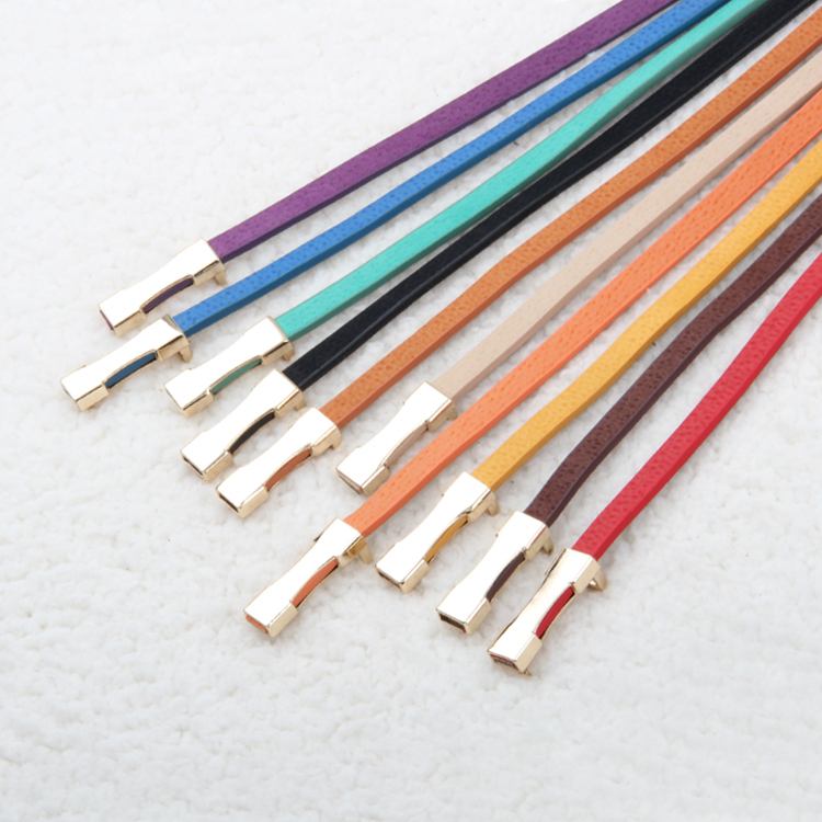 Thin belt new arrival hot-selling beautiful gold plated thin belt female pigskin genuine leather thin belt belly chain