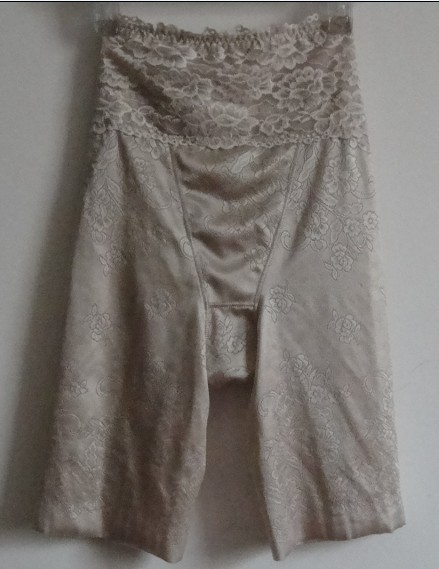 Thin breathable high waist abdomen jacquard drawing butt-lifting shorts drawing abdomen pants safety pants summer knee-length