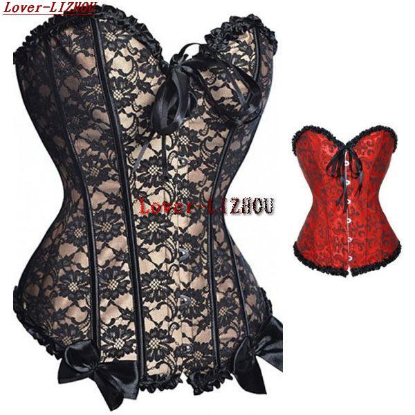 Thin fashion corset shaper vintage royal lace vest underwear body shaping waist cummerbund