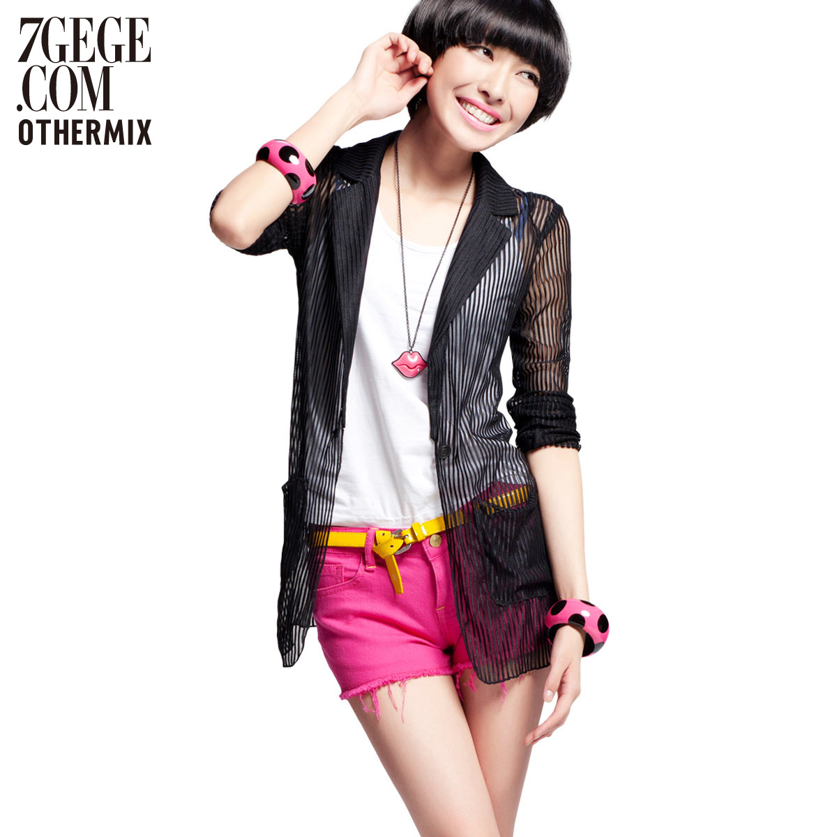 Thin outerwear air conditioning shirt Women 2012 autumn slim short jacket Free Shipping