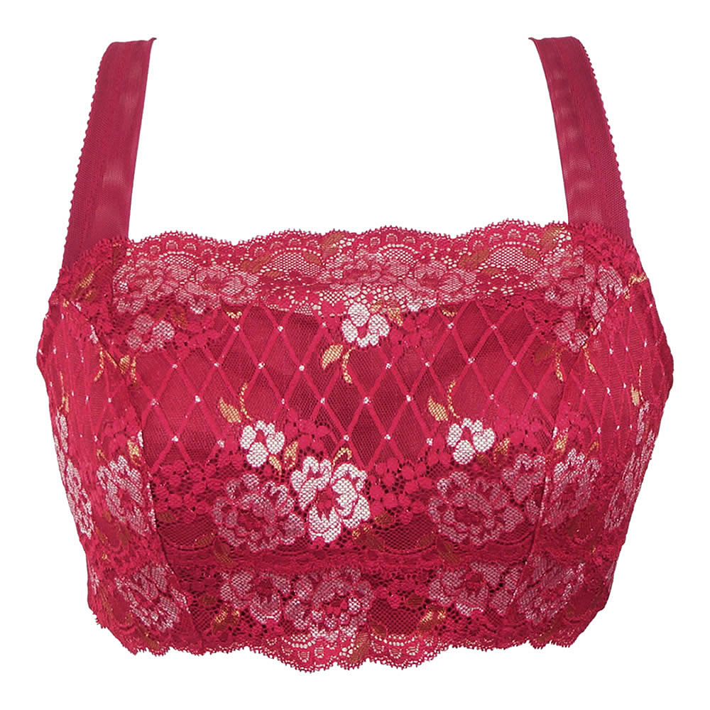 Thin seamless lace tube top design b c d female full cup bra underwear