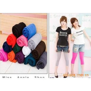 Thin velvet candy color socks capris socks stockings