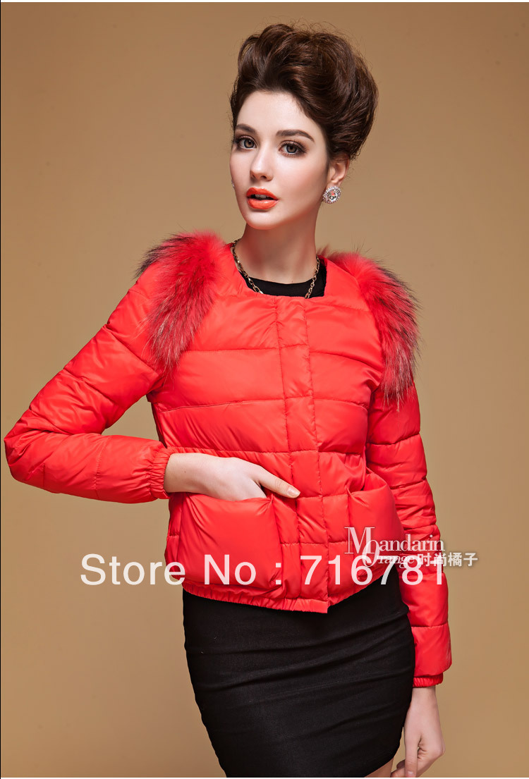 thin warm short woman down jacket,dot print woman down coat,down coat outwear,down jacket,woman clothes