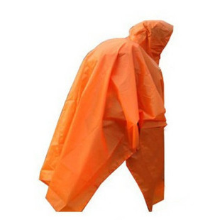 Three-in raincoat multifunctional poncho mat ground cloth backpack rain cover