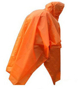 Three-in raincoat poncho backpack cover mat outdoor raincoat