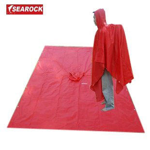 Three-in strengthen edition poncho multifunctional Burberry outdoor mat simple tentorial gazebo