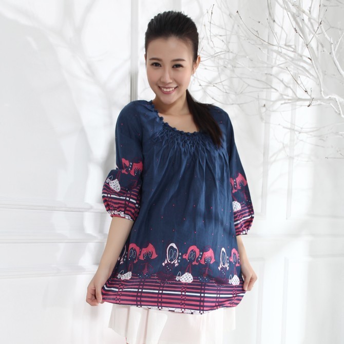 Three quarter sleeve spring and autumn maternity top autumn ys861803 199