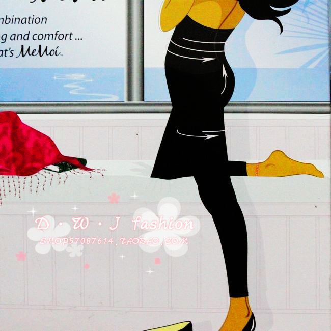 Tiebelt black legging high waist abdomen drawing ankle length trousers abdomen drawing trousers