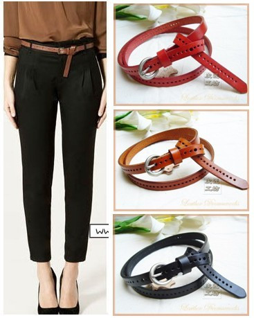 Tieclasps genuine leather cutout women's strap genuine leather women belt fashion all-match