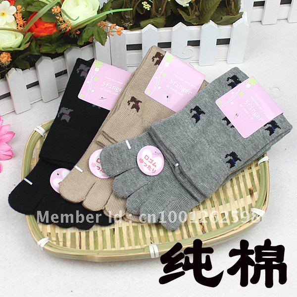 Toe socks light color plain socks spring and summer socks Free Shipping