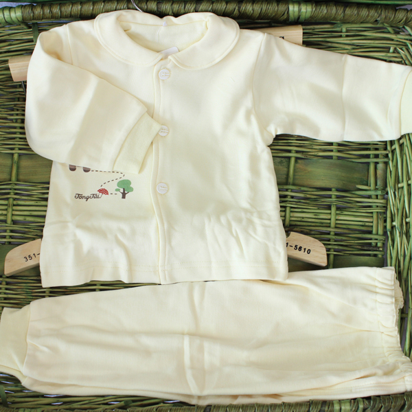 TONGTAI 12 double layer baby underwear baby clothes 1278 100% cotton spring and autumn baby underwear bodysuits set