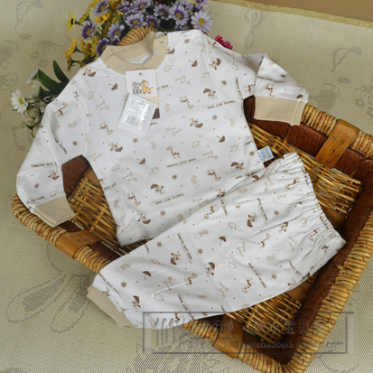 TONGTAI 1767 buckle underwear baby clothes male underwear spring and autumn set 100% cotton