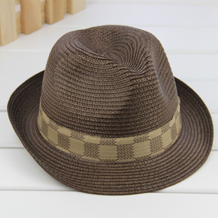 Top Fashion - Female & male summer all-match 8 colors option sun hat jazz hat strawhat fedoras free shipping