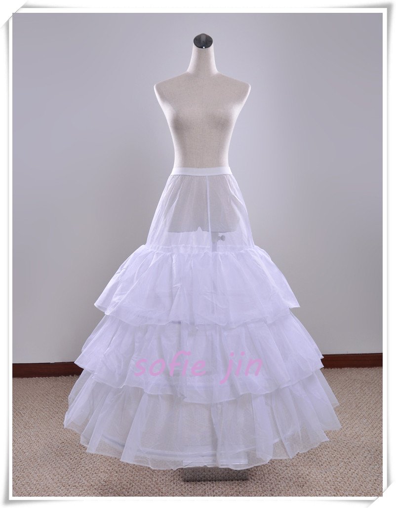 Top quality 3 layers wedding dress crinoline Bridal petticoat