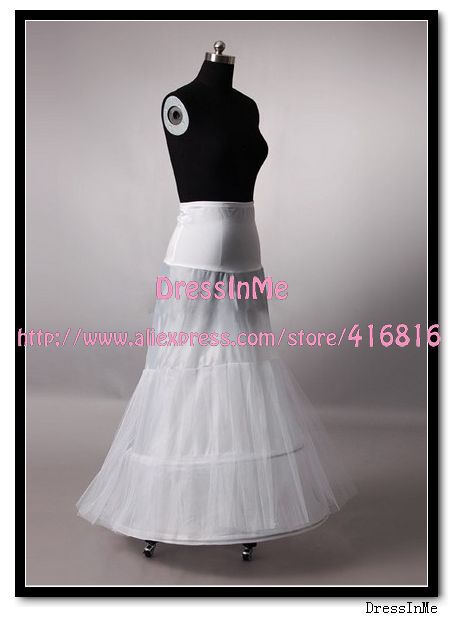 Top Quality Free Shipping White Mermaid Wedding Petticoat with Hoops Elastic Waist Underskirt Trumpet Bridal Crinoline Free Size