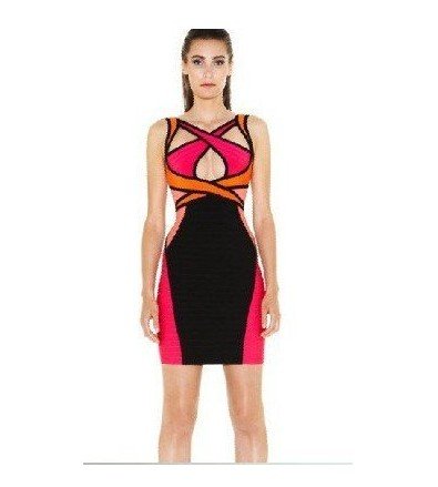 Top Quality New Arrival HL Elastic Knitted Bandage Evening Dress