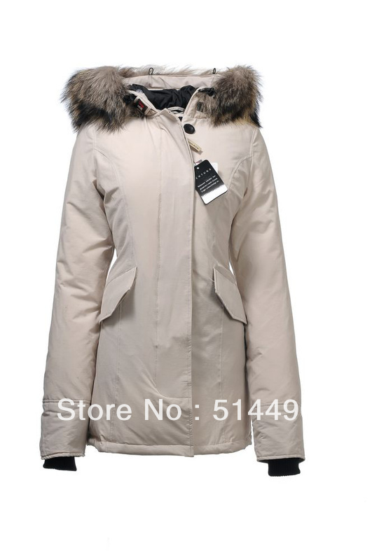 Top Quality WOOLRICH Women's Artie Parka Down Coat Real Fur Collar