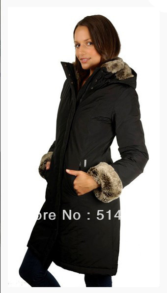Top Quality WOOLRICH Women's Artie Parka Long Down Coat Real Fur Collar