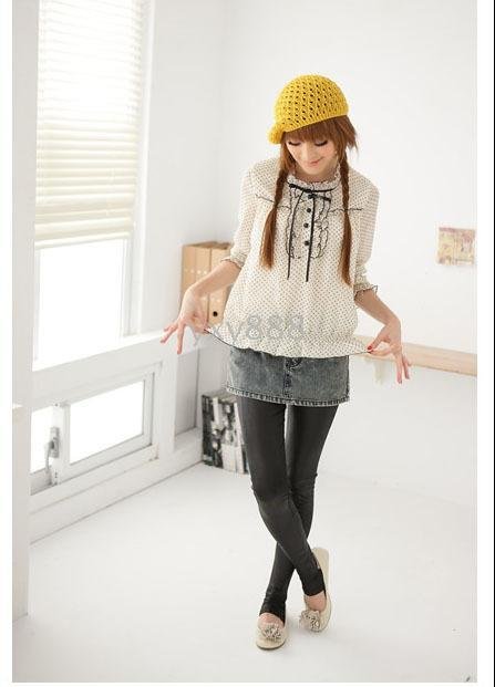 Top seller Punk leather leggings anchored pants 20pcs