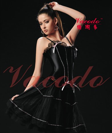 TOPS + overskirt, sexy corset, waist, body sculpting underwear, corset-A066 + A067 /free shipping / wholesale